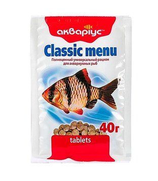 Корм для рыб Classic Menu (Классик Меню) таблетки 40 г, Аквариус 5132 фото