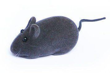 Игрушка для кошек Мышка велюр со звуком 6х3см 27724 фото