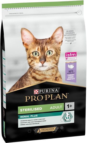 Сухий корм Pro Plan Sterilised Adult 1+ Renal Plus для кішок після стерилізації з індичкою 14 кг п150116 фото