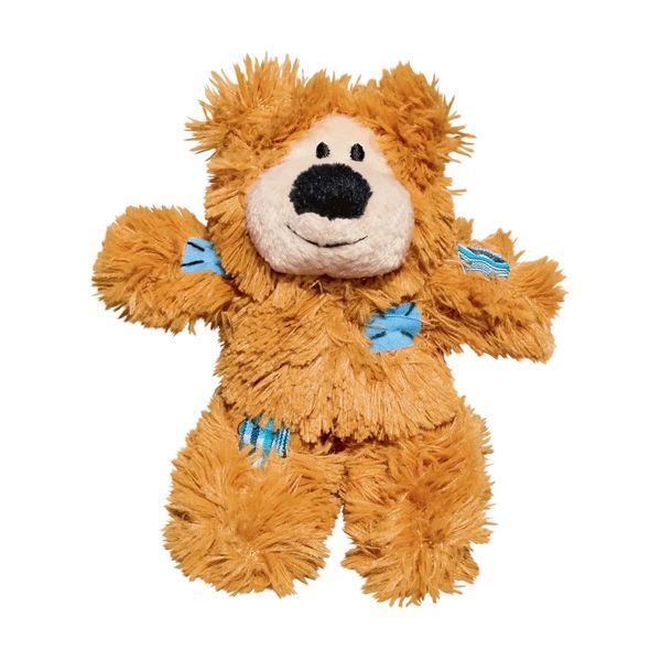 Іграшка для котів Конг KONG Cat Softies Patchwork Bear Assorted Ведмедик з котячою м'ятою (в асортименті) 79022 фото