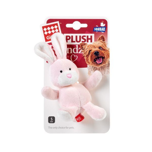Игрушка для собак Заяц с пищалкой GiGwi Plush, плюш, 11 см 75119 фото