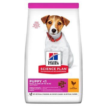 Сухой корм Хиллс Hills SP Puppy Small&Mini корм для щенков мини и малых пород с курицей 1+0.5 кг 607652 фото