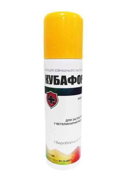 Кубафорт аэрозоль 160 мл Фортис-Фарма (лечение и&nbsp;профилактика поражений кожного покрова, когтей, копыт) і-161850 фото