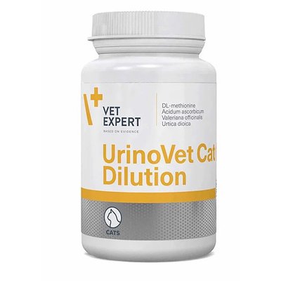 Кормова добавка VetExpert UrinoVet Dilution Cat для підтримки функцій сечової системи котів 45 капсул 201521 фото