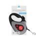 Повідець-рулетка для собак WAUDOG R-leash, малюнок "Шотландка", M, до 25 кг, 5 м, світловідбивна стрічка чорний 8125-0098-01 фото 4