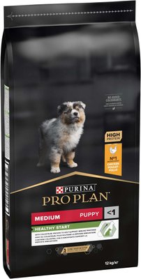 Сухий корм Purina Pro Plan Puppy Medium Optistart для щенят середніх порід з куркою 12 кг п16935 фото