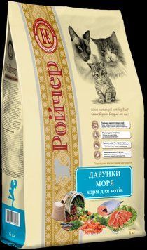 Сухий корм Ройчер Дари моря для котів 6 кг К311473 фото