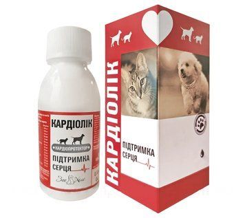 Суміш кормових добавок для живлення серцевого м&rsquo;яза собак та котів КардіоЛік 250 мл Укрзоовепромпостач UZV78122 фото