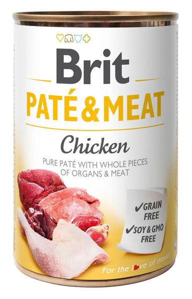 Влажный корм Брит Brit Care Paté & Meat Dog Chicken для собак с курицей 400 г 100859/100073/0281 фото