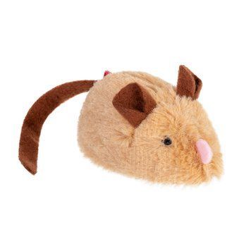Игрушка для котов Интерактивная мышка GiGwi speedy Catch искусственный мех, 9 см 75240 фото
