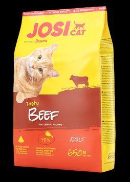 Сухий корм Josera JosiCat Beef Adult повнораціонний корм для дорослих котів зі смаком яловичини, 650 г К587328 фото