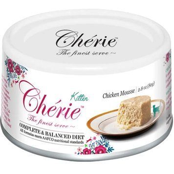 Влажный корм Cherie Kitten Complete and Balanced Chicken мусс с курицей для котят 80 г вCHT17502 фото