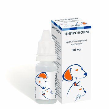 Ципронорм капли глазные/ушные суспензия (10 мл), Биотестлаб 29533 фото
