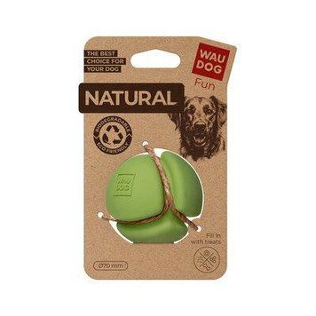 Іграшка для собак WAUDOG Fun Natural М'яч біорозкладна гума 7 см зелена 621318 фото