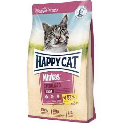 Сухий корм Happy Cat Minkas Sterilised для стерилізованих кішок з птицею, 10 кг В70409 фото