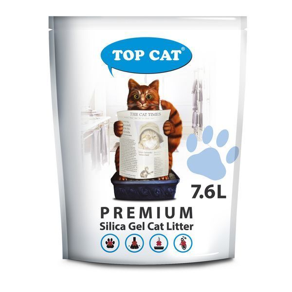 Силикагелевый наполнитель TOP CAT Premium 3.8 л для кошачьего туалета 28070 фото