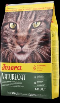 Сухой корм Josera NatureCat беззерновой корм для кошек с чувствительным пищеварением и котят от 6 мес., 2 кг 901441 фото