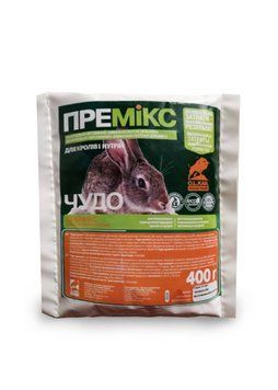 Премікс Чудо для кролів і нутрій, 400 г O.L.KAR. 21893 фото