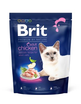 Сухой корм Брит Brit Premium by Nature Cat Adult Chicken с курицей для кошек, 800 г 171851 фото