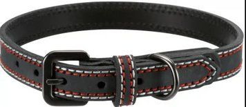 Нашийник "Native" (шкіра), TRIXIE - S: 31-37см/15мм, антрацит TX17915 фото