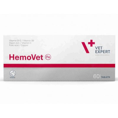 VetExpert HemoVet (ГемоВет) – препарат для собак із симптомами анемії 60 таблеток х46282 фото