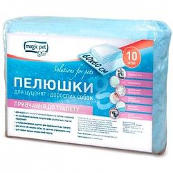 Пелюшки Magic Pet для привчання до туалету для собак та цуценят 60*60см, 38г/4г (10шт) 10002 фото