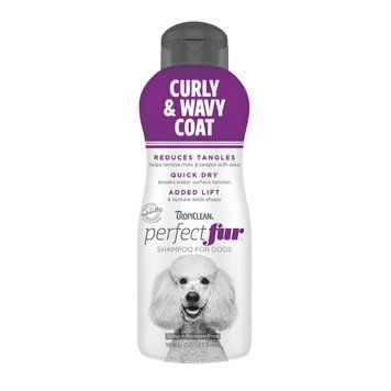 Шампунь для собак з кучерявою та хвилястою вовною TropiClean Perfect Fur Curly & Wavy Coat, 473 мл В000131 фото