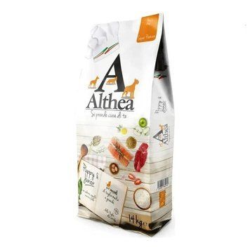 Сухой корм ALTHEA Puppy and Junior для щенков и юниоров средних и крупных пород с мясом и рыбой, 14 кг Круг660169 фото
