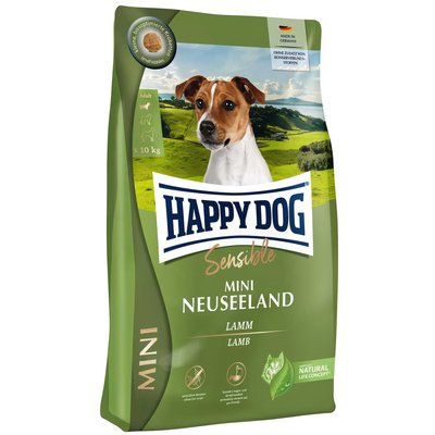 Happy Dog Sens Mini Neuseeland корм для собак дрібних порід з чутливим травленням (ягня і рис), 4 кг 61227 фото