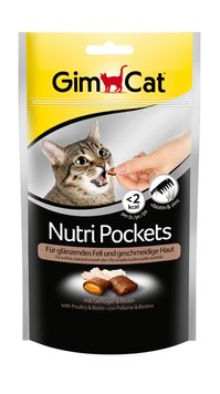 GimCat Nutri 60г - хрусткі подушки для кішок з птицею і біотином (400709 ) 6539 фото