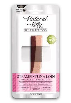 Ласощі для котів та собак Natural Kitty Original Series STEAMED TUNA LOIN шматочки вирізки тунця приготованих на пару 20 г ВUNK14103 фото
