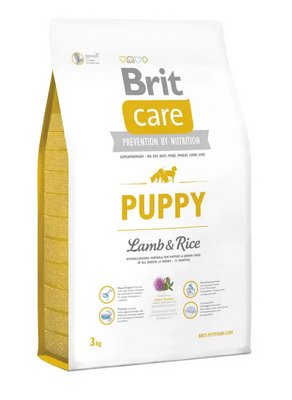 Сухий корм для цуценят усіх порід Бріт Brit Care Puppy All Breed Lamb & Rice 3 кг 132701/9805 фото