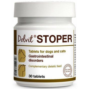 Додатковий корм для собак Dolvit Stoper, 30 таб. 5934-40 фото