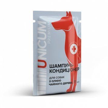 Шампунь-кондиционер UNICUM premium для собак с маслом чайного дерева, 15 мл UN-056 фото