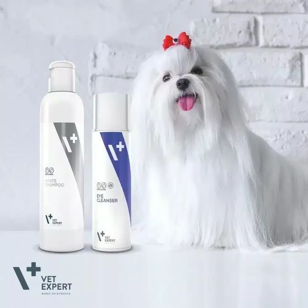 VetExpert White Shampoo - шампунь для собак и котов со светлым цветом шерсти 250 мл 202207 фото