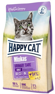 Сухой корм Happy Cat Minkas Urinary Care для профилактики мочекаменных болезней у кошек с птицей, 10 кг В70375 фото