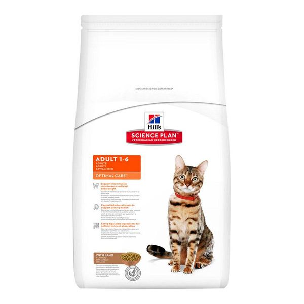 Корм для кошек Хиллс Hills SP Feline Adult сухой корм для взрослых кошек с ягненком 10 кг 604175 фото