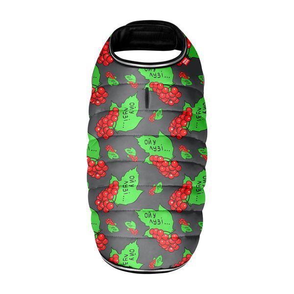 Курточка-накидка для собак WAUDOG Clothes, рисунок "Калина", S, А 32 см, B 41-51 см, С 25-35 см 503-0228 фото