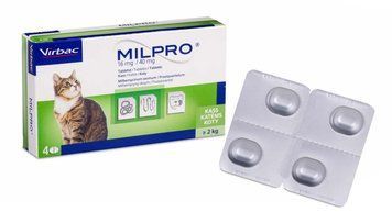 Мілпро Milpro 16 мг/40 мг для котів 2 - 8 кг (№4 таблетки) 905538 фото