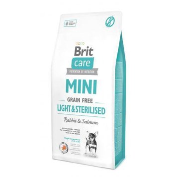 Корм Бріт Brit Care GF Mini Light&Sterilised сухий беззерновий для стерилізованих собак із надмірною вагою 7 кг 170787/1081 фото