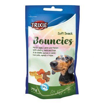 Trixie (TX-31493) Premio Bouncies ласощі для собак кісточки з ягням, птицею та шлунком 75 г TX31493 фото