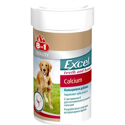 Кальцій 8in1 Excel Calcium для собак таблетки 1700 шт 901628 фото