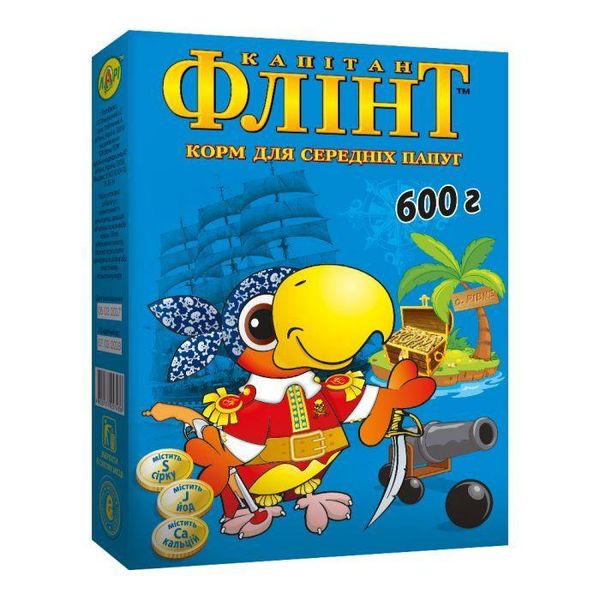 Корм Флінт для середніх папуг 600 г ПЕ14 фото