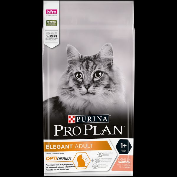 Сухий корм Purina Pro Plan Elegant Adult Cat 1.5 кг з лососем для дорослих кішок з чутливою шкірою 10456 фото