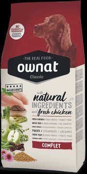 Сухой корм Овнат Ownat Classic Complete (Dog) для взрослых собак с курицей 20 кг х16068 фото