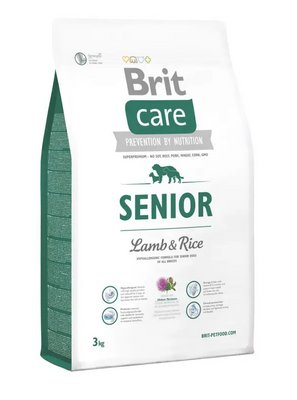 Сухий корм для літніх собак усіх порід Бріт Brit Care Senior All Breed Lamb & Rice, 3 кг 132716/0016 фото