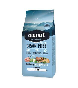 Сухий корм для кошенят Овнат Ownat Grain Free віком від 2 до 12 місяців, 1 кг 701659 фото