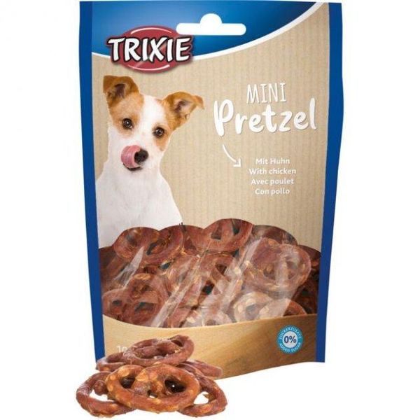 Лакомство для собак Trixie Mini Pretzels с курицей 100г TX31656 фото