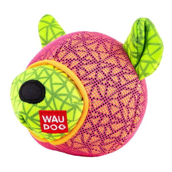 Игрушка для собак WAUDOG Fun,"Мишка", Ш 12 см, Дл 11см розовый 62057 фото