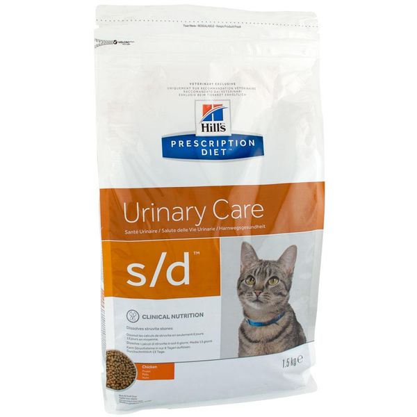 Hills Prescription Diet Urinary Care s/d Chicken Лечебный корм для мочевыводящих путей у кошек / 5 кг 4322 фото